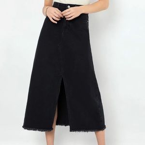 High waisted denim skirt size XL